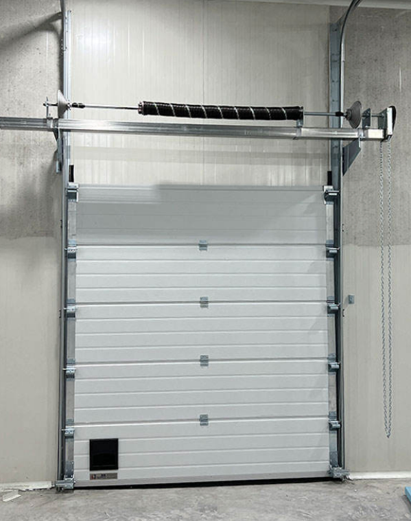 Premium Automatic Sectional Overhead Plexiglass Black Frame Frosted Full View Modern Door for Industrial Garage Lift Solutions