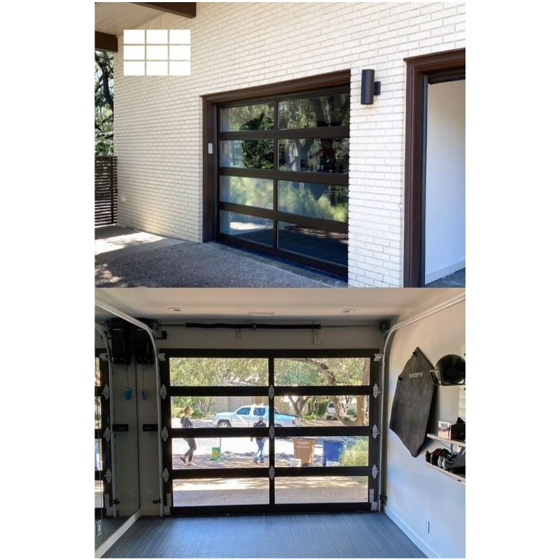 Luxury Flush Mount House Electric 16X7 Sectional Garage Door