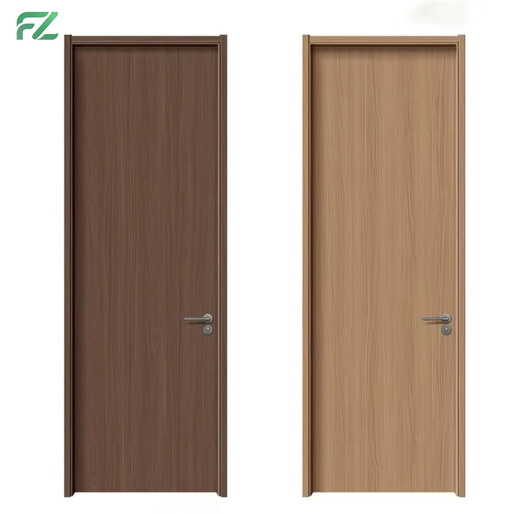 Custom Size Fire-Rated &amp; Soundproof Simulated Wood Grain Aluminum Interior Doors Slab Doors