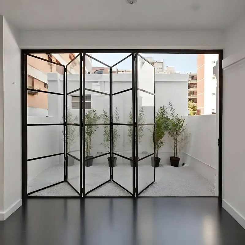 Full View Folding Glass Door for Open Concept Living Heavy Duty Aluminum Frame System for Harsh Climates