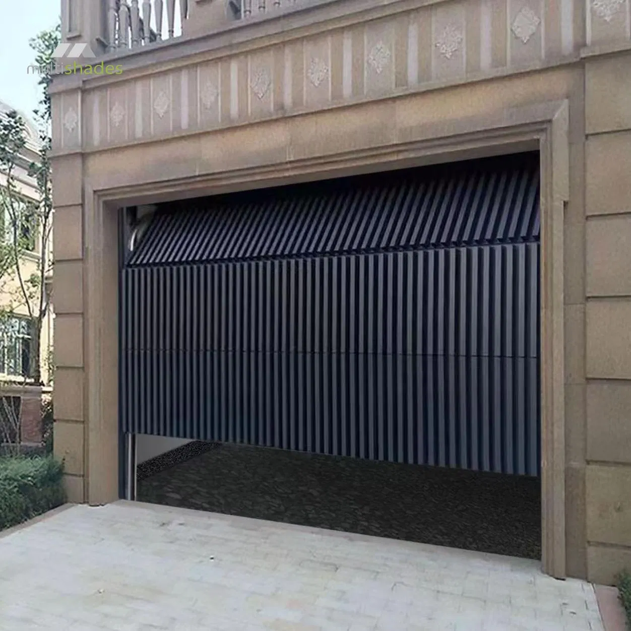 Multishades Automatic Electric Residential Vertical Garage Door Aluminum Modern Insulated Soundproof for Villas Residential