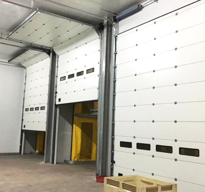 Premium Automatic Sectional Overhead Plexiglass Black Frame Frosted Full View Modern Door for Industrial Garage Lift Solutions