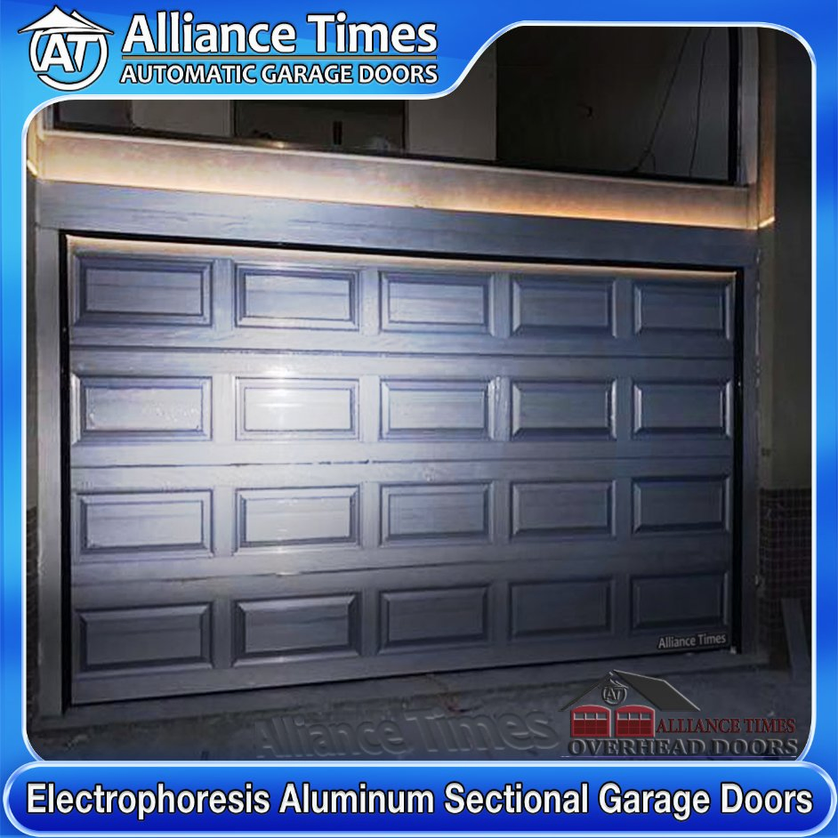 Stylish Faux Wood Finish Aluminum Garage Doors for Modern Homes