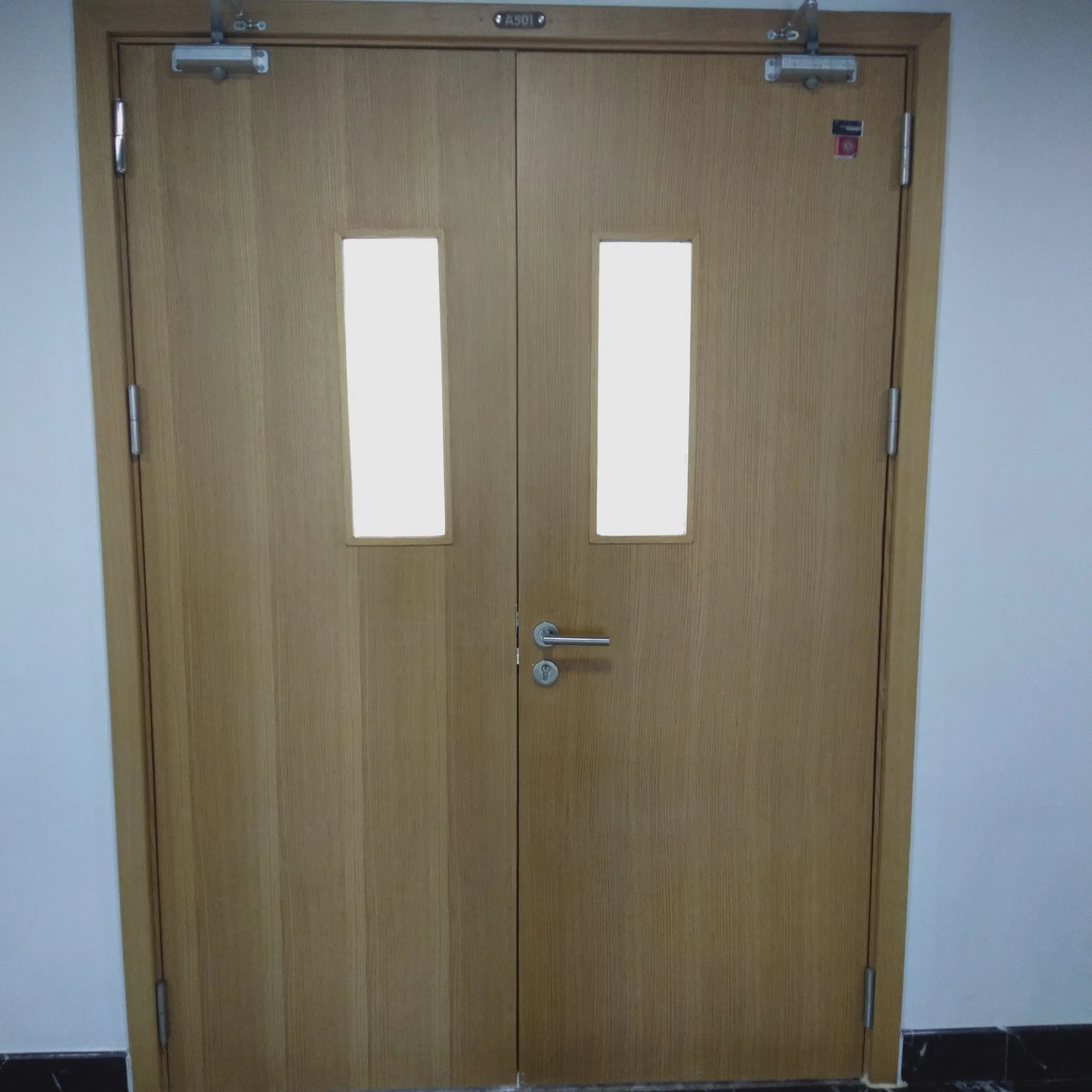Custom 20 45 60 90 Min Fireproof Door UL Listed Security Commercial Hotel Fire Rated Wooden Door for Interior Guest Room