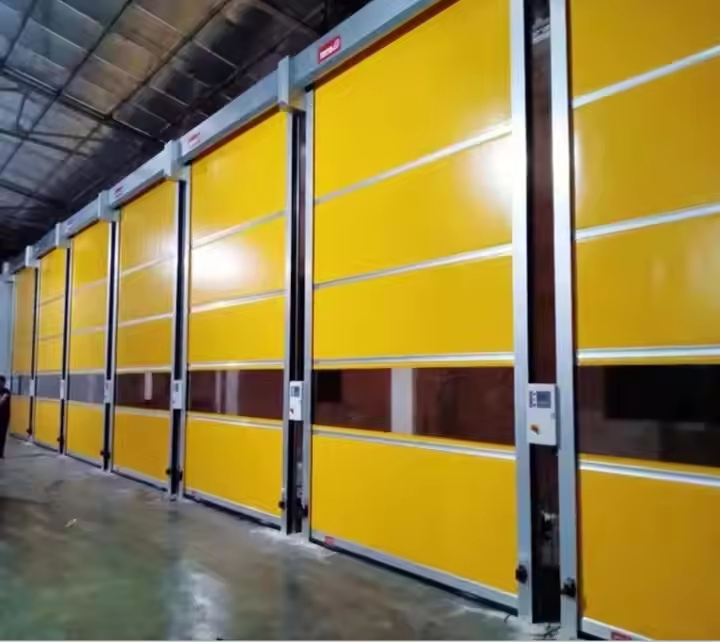 High Speed Full View PVC Door Industrial Plastic PVC Visible Roller Shutters PVC Doors