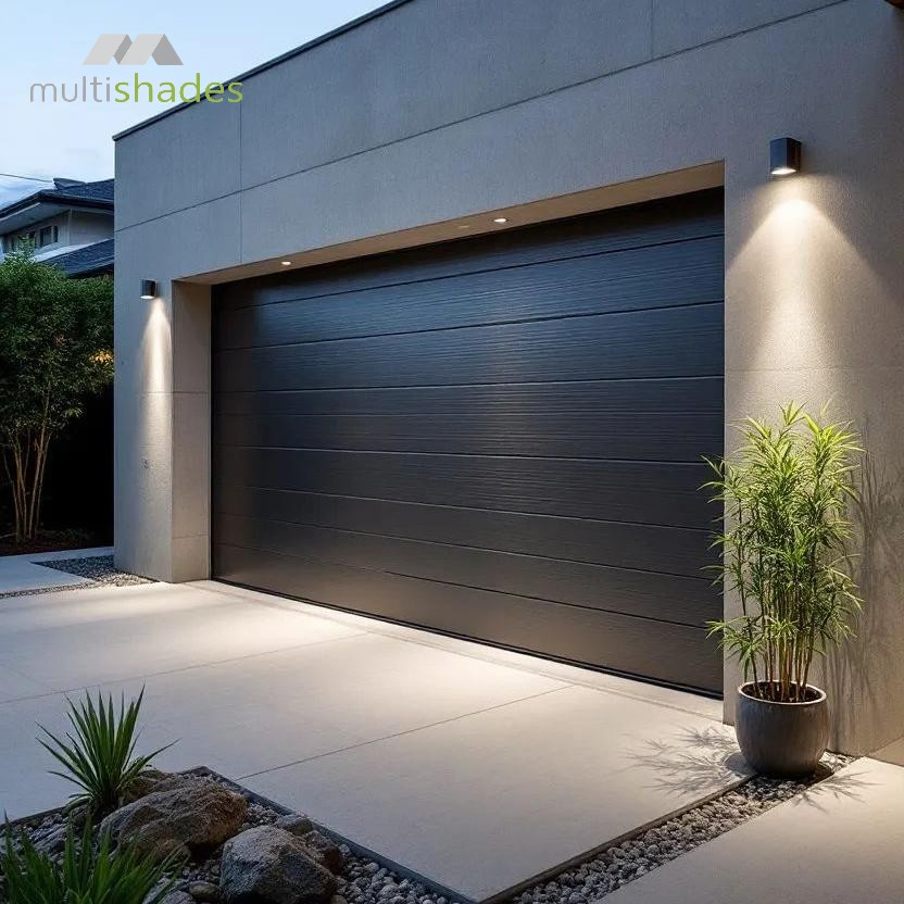 Multishades Factory Wholesale High-Security Steel Overhead Sectional Door Automatic Garage Door with Customizable Modern Features