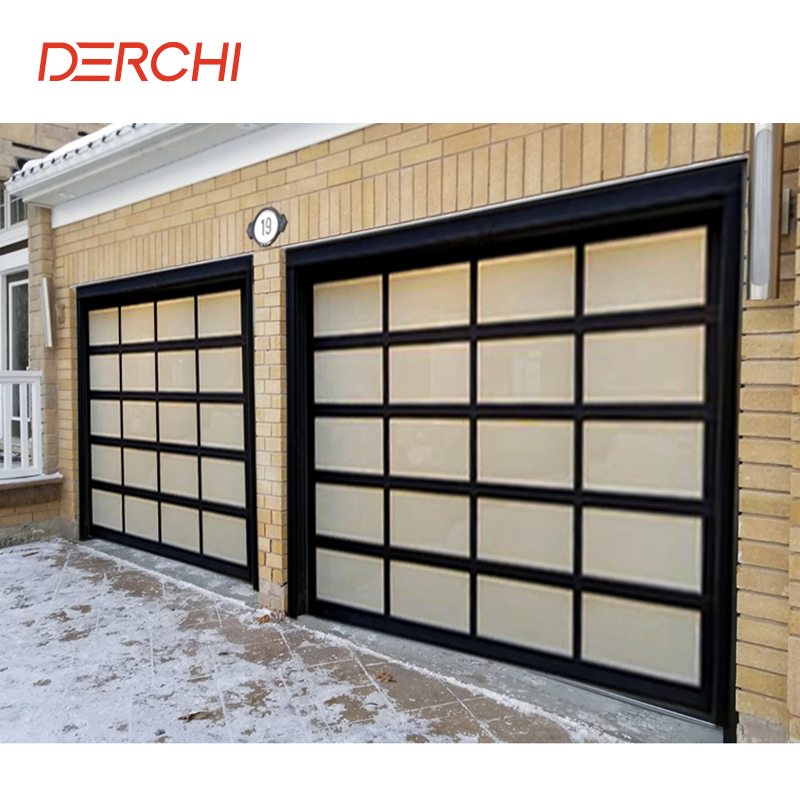 Aluminum Glass Garage Door 9*8' or 8X7' or 16*8' Full View Tempered Glass Garage Doors