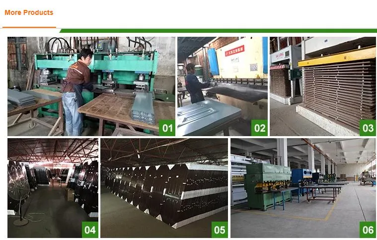 Security Steel Wooden Sliding Entrance Luxury Copper Garage Doors