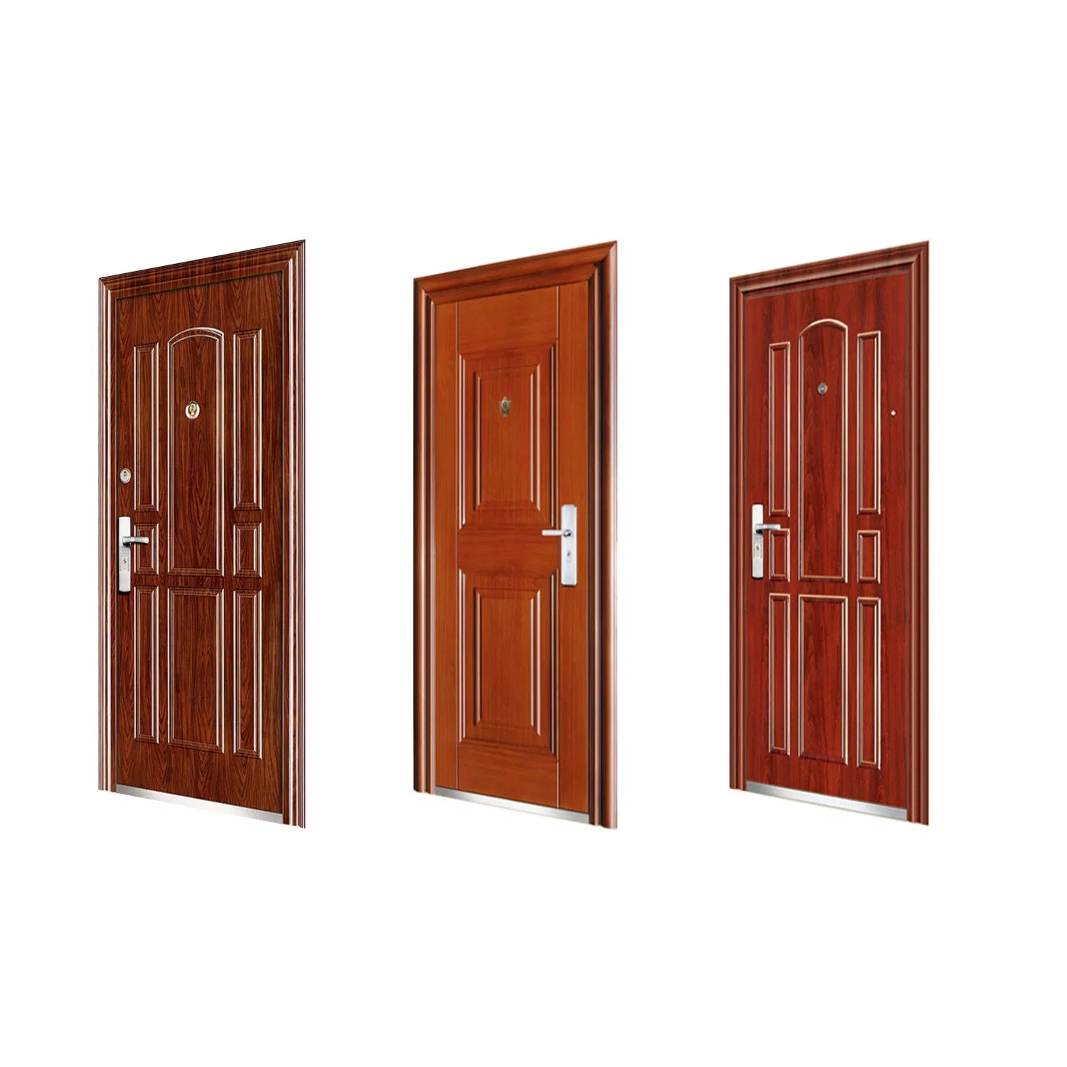 Steel Iron Gate Doors Patio Wooden Swing Garage Door