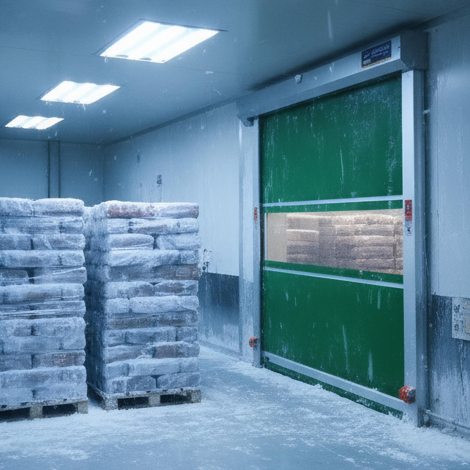 Durable Industrial PVC High Speed Rolling Shutter Doors for Warehouses