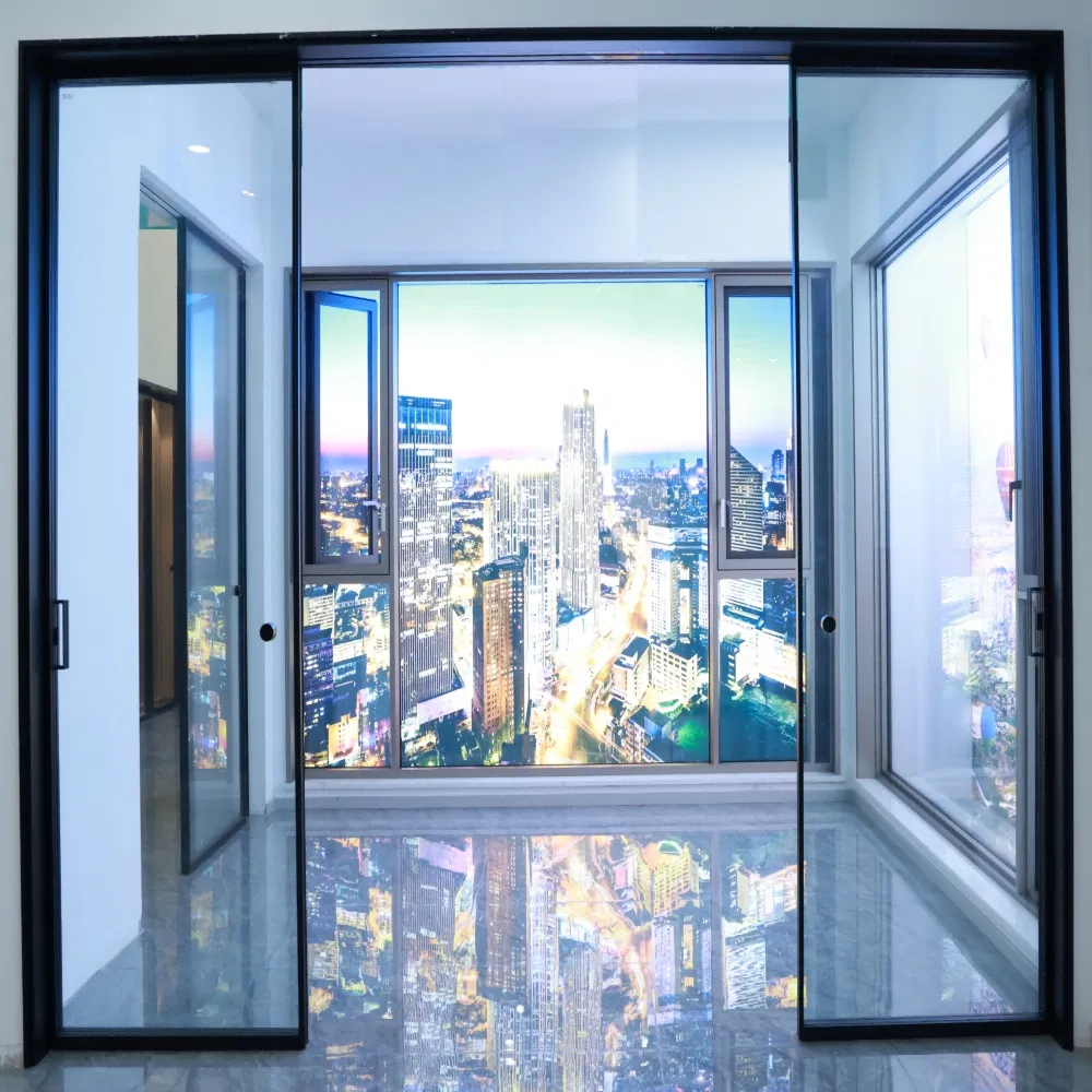 Folding Glass Doors Detail