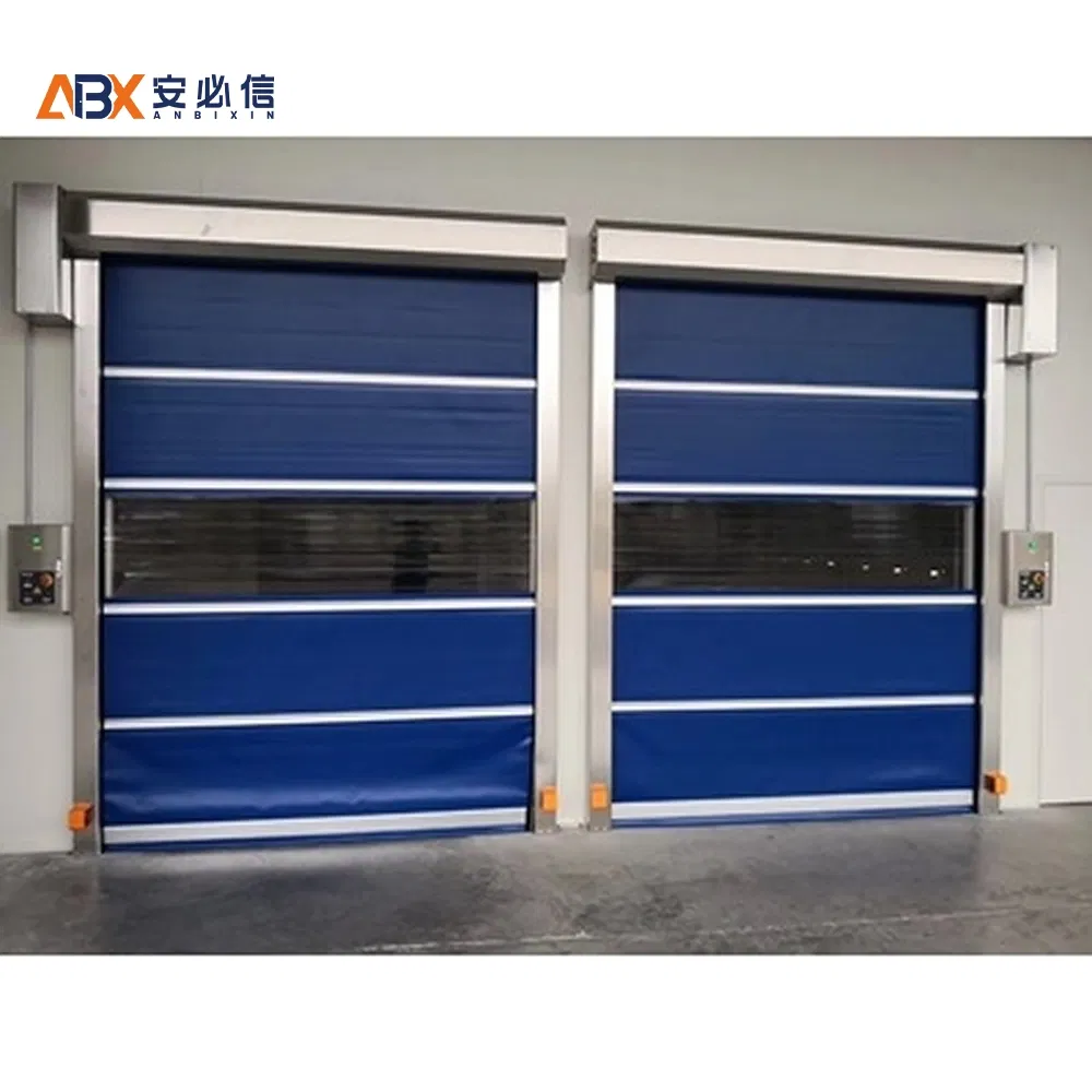Plastic Electric Industrial Impact Resistant High Speed PVC Automatic Soft Roll up Curtain Door