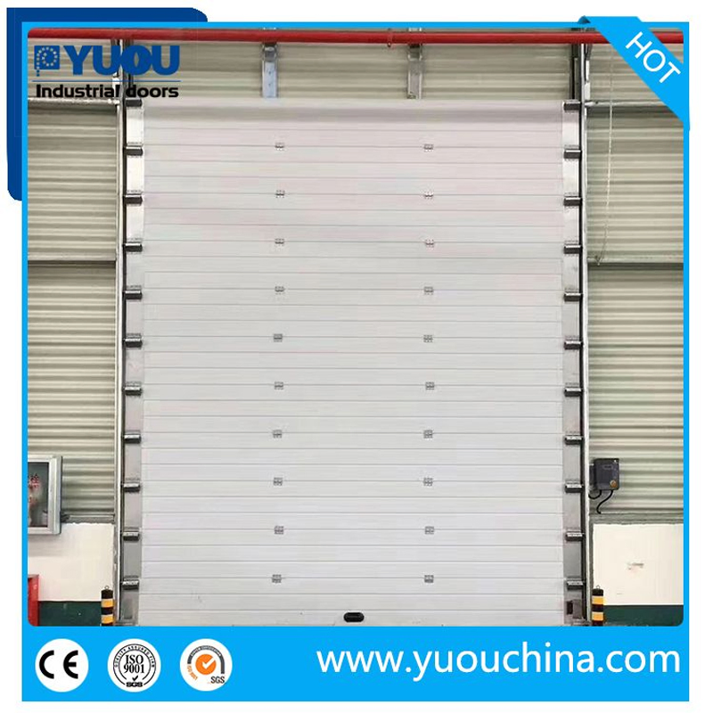 Industrial Automatic Thermal Insulated Metal Sandwich Panel Steel Exterior Sliding Lifting Dock Overhead Sectional Door for Warehouse Loading Area