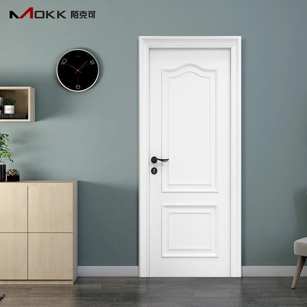Multiple Colors OEM ODM Custom Furniture Interior Paint Solid Wooden Door Use for Hotels, Apartments, Villas Renovation Composite Paint Door PVC Door