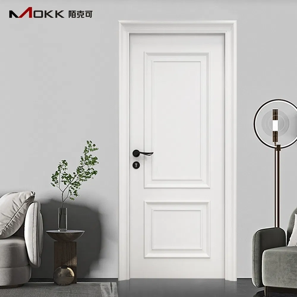 Multiple Colors OEM ODM Custom Furniture Interior Paint Solid Wooden Door Use for Hotels, Apartments, Villas Renovation Composite Paint Door PVC Door