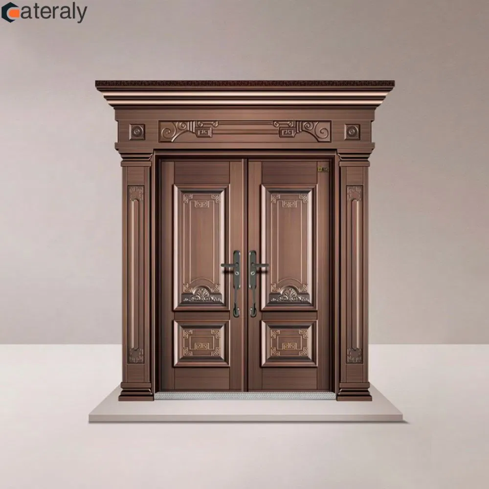 Cateraly Steel Security Main Entrance Door Apartment Exterior Door