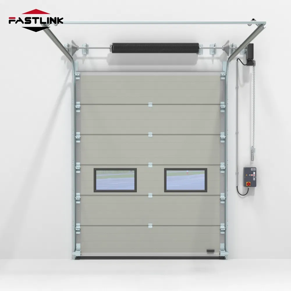 Fastlink Aluminum Overhead Automatic Panellift Commercial Grarage Insulated Sectional Doors