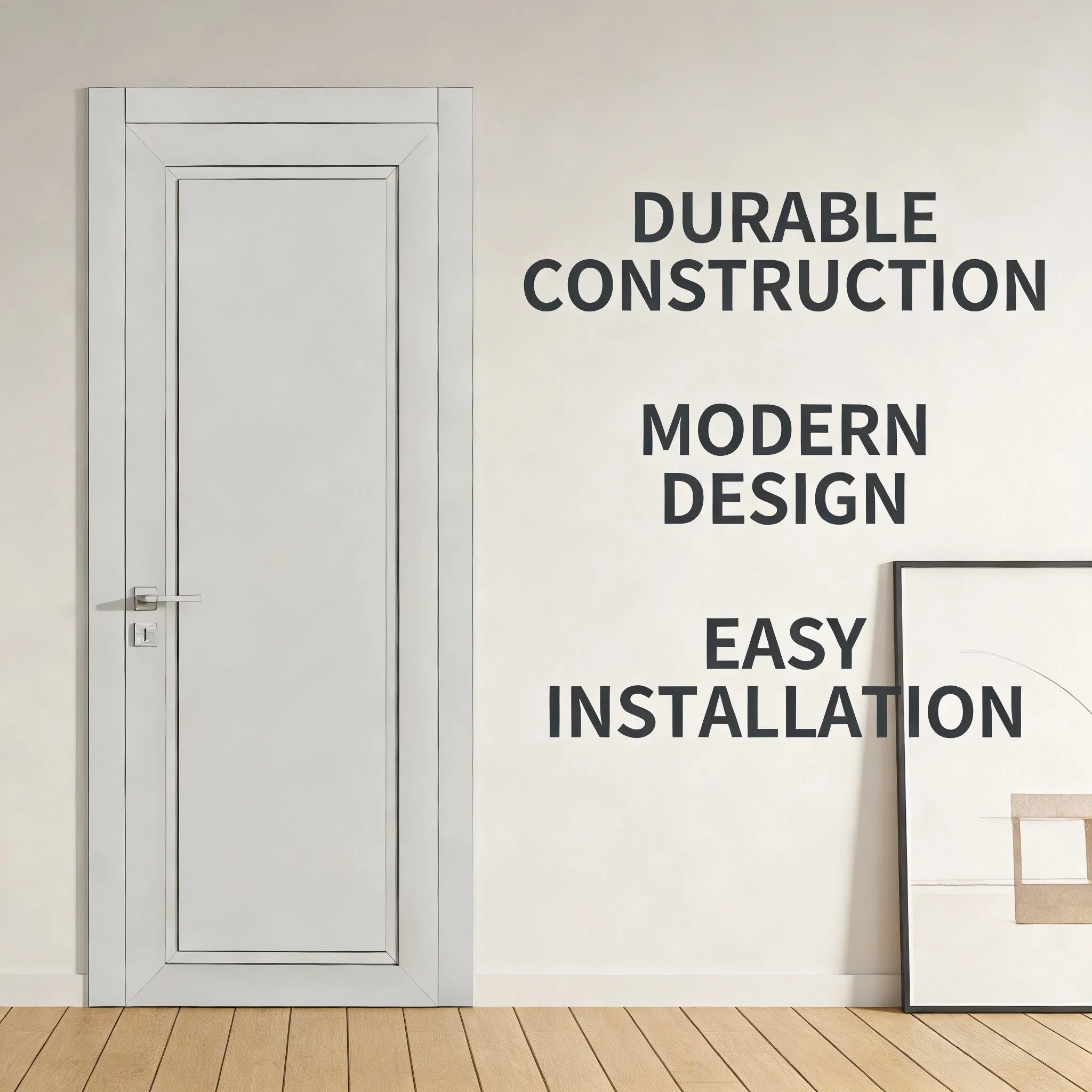 Premium Wooden Interior Door with Custom Size and Thickness Variations