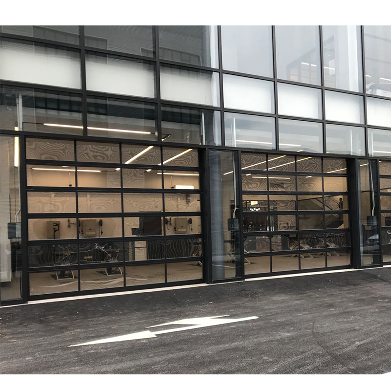 Aluminum Glass Garage Door 9*8' or 8X7' or 16*8' Full View Tempered Glass Garage Doors