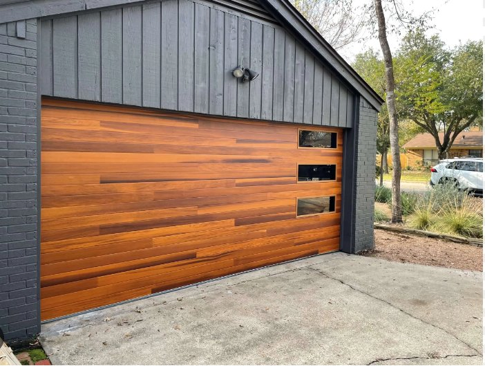 Customized Size Aluminium Garage Doors 16X8 Flush Panel Garage Door Price with PU Foam