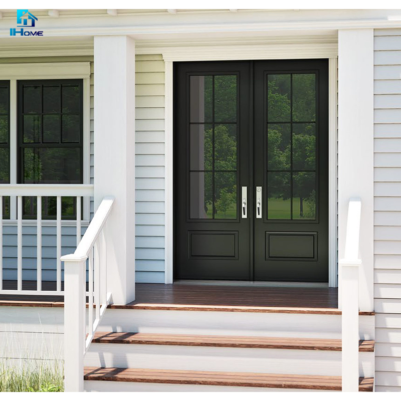 Aluminium Outswing Fiber Glass French Patio Doors for Exterior