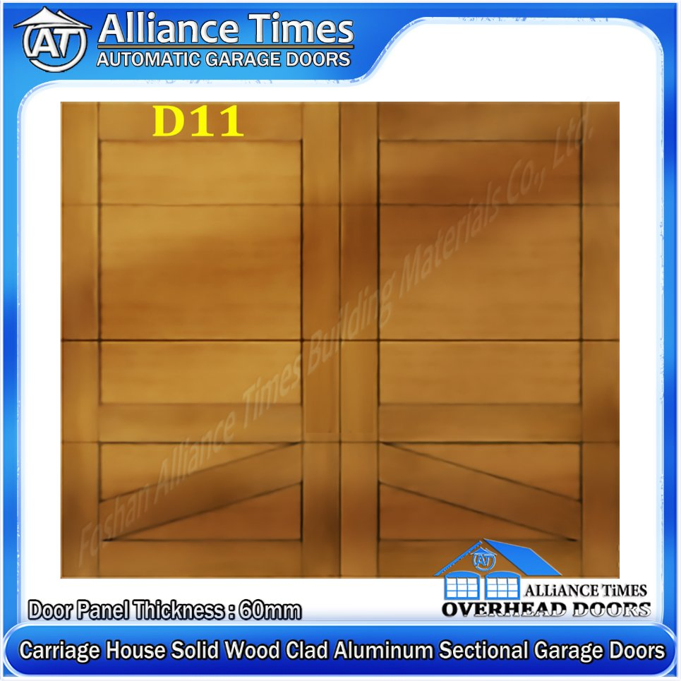 Manual Emergency Release Carriage House Wood Clad Aluminum Garage Doors