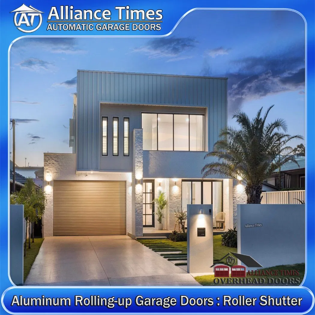 Remote Control Aluminum Rolling Shutter Door with Battery Backup System