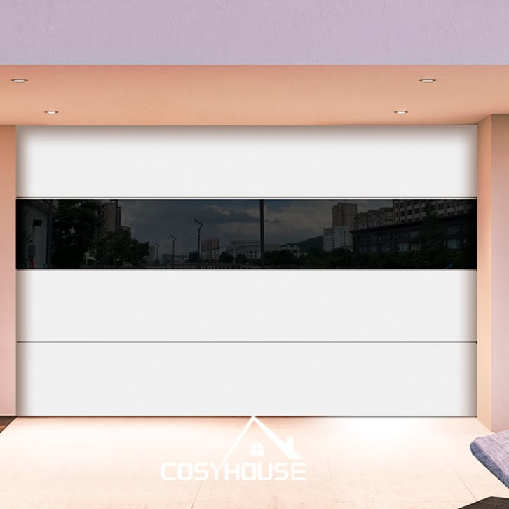 Guangdong Wood Concealed Garage Door Flush Mount Timber Hidden Garage Doors Modern Electric Garage Door for House