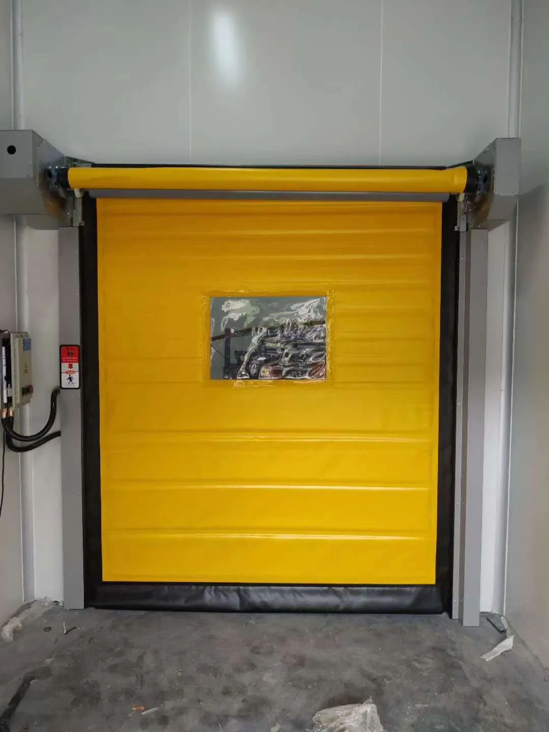 High Speed Overhead Rolling Self Repairing Airtight Clean Room Fast Roll up Vinyl PVC Zipper Overhead Garage Door for Pharmaceutical Industries