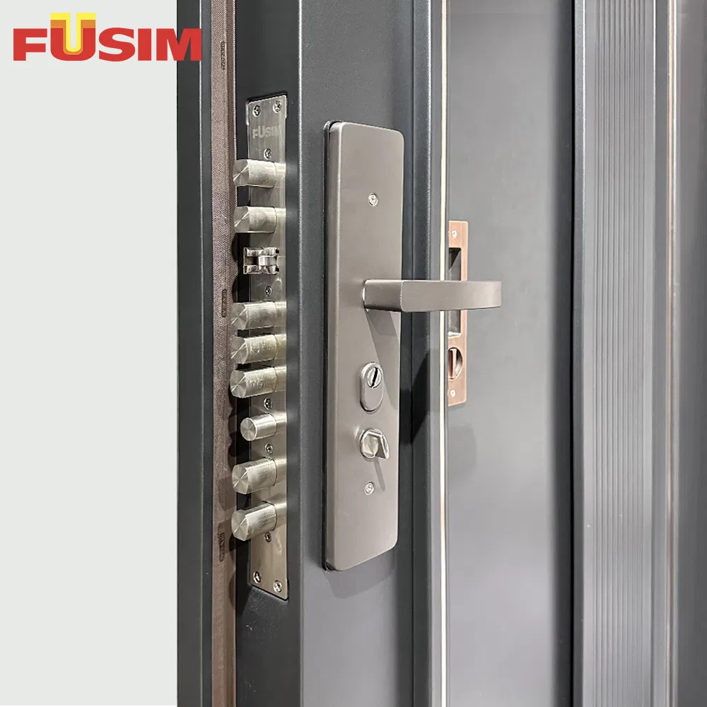 China Factory Fusim Ventilation Galvanized Steel Mesh Doors Steel Grill Door Steel Door