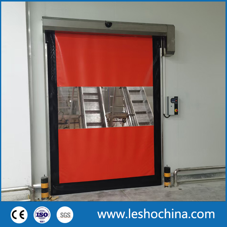 Industrial Overhead Auto Repairing Zipper High Speed Fast Acting Vinyl Doors for Logistics
