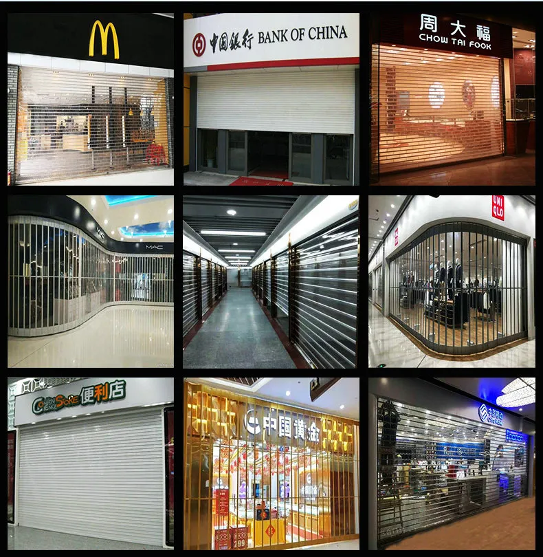 Commercial Transparent Roller Shutter Door