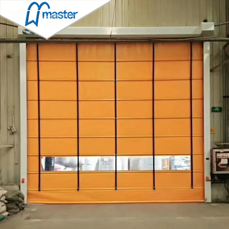 Master Well Wholesale Electric Roll up Fast Action Automatic PVC High Speed Stacking Door for Warehouse