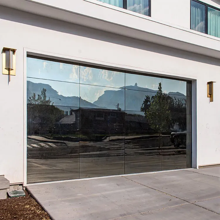 Contemporary Glass Garage Door 4