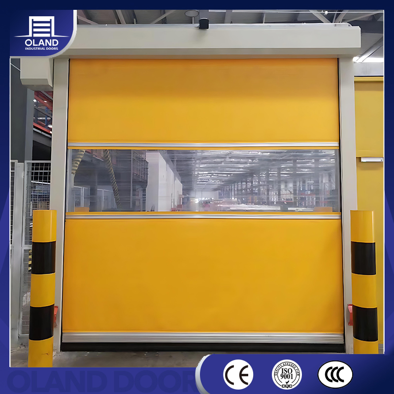 Wholesale Waterproof PVC Fabric High Speed Doors Factory Industrial Security Roll Rapid up Doors Automatic Windproof Quick Door for Clean Room or Warehouse