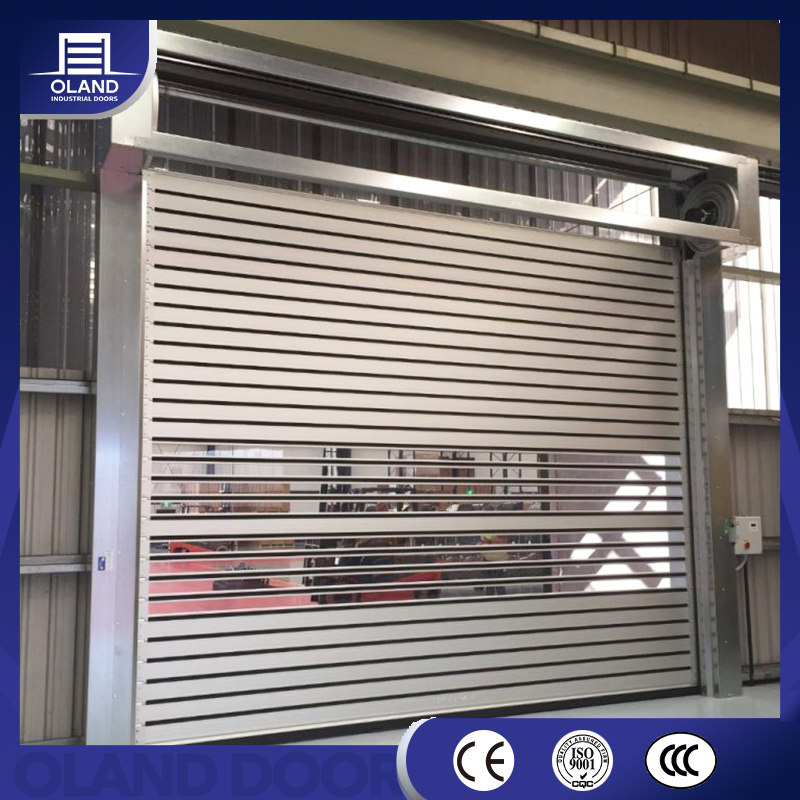 Efficient Durable Industrial Spiral High Speed Doors Hard Insulated Aluminum Fast Roller Door Rapid Efficient Rolling Shutter Doors for Industrial or Warehouse