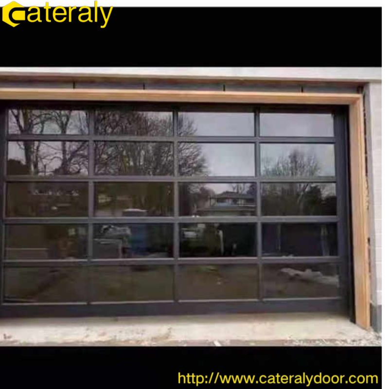Hot Sale Architecture Custom Villa Modern Style Aluminum Glass Remote Automatic Metal Roll up Garage Doors for Residential Low Price Garage Doors Factory Wholes