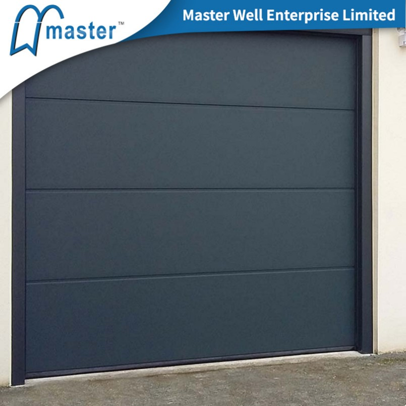 Top Sell Classic Automatic Foamed Walnut White Steel Orange Peel Oak Cedar Black Wood Grain Sectional Short Long Carriage Panel Insulated Overhead Garage Door