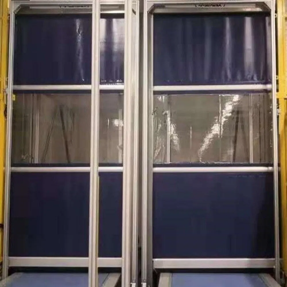 Roll up Canvas Garage Self-Recovery Vinyl Roll up Traffic Fast Rolling PVC Fabric High Speed Rapid Roller Shutter Zipper Door