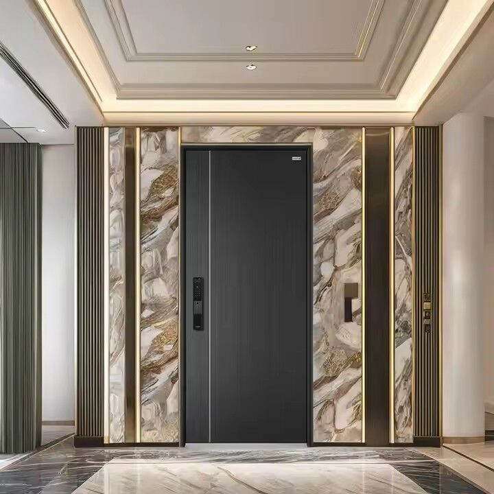Security Design Armored Steel Exterior Door Promotion Price Anti-Theft Main Front Entry Door