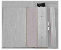 Faux Wood PVC Folding Door for Elegant Interiors