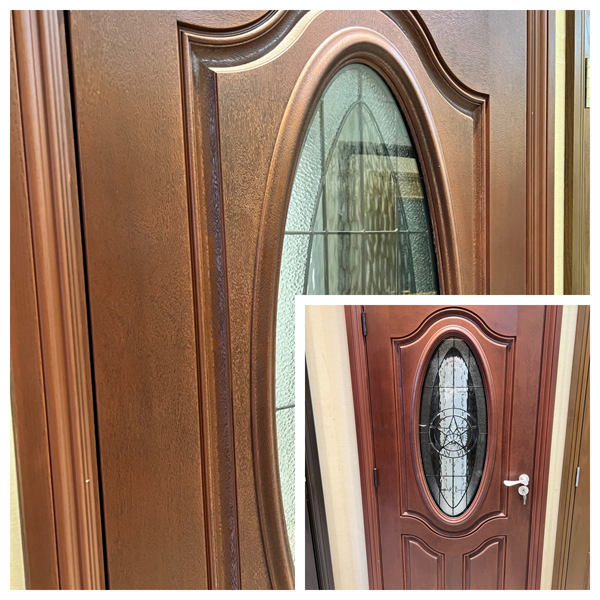 Moonlitdoors Us Standard Exterior Prehung Fiberglass Door with Sidelite for Villa