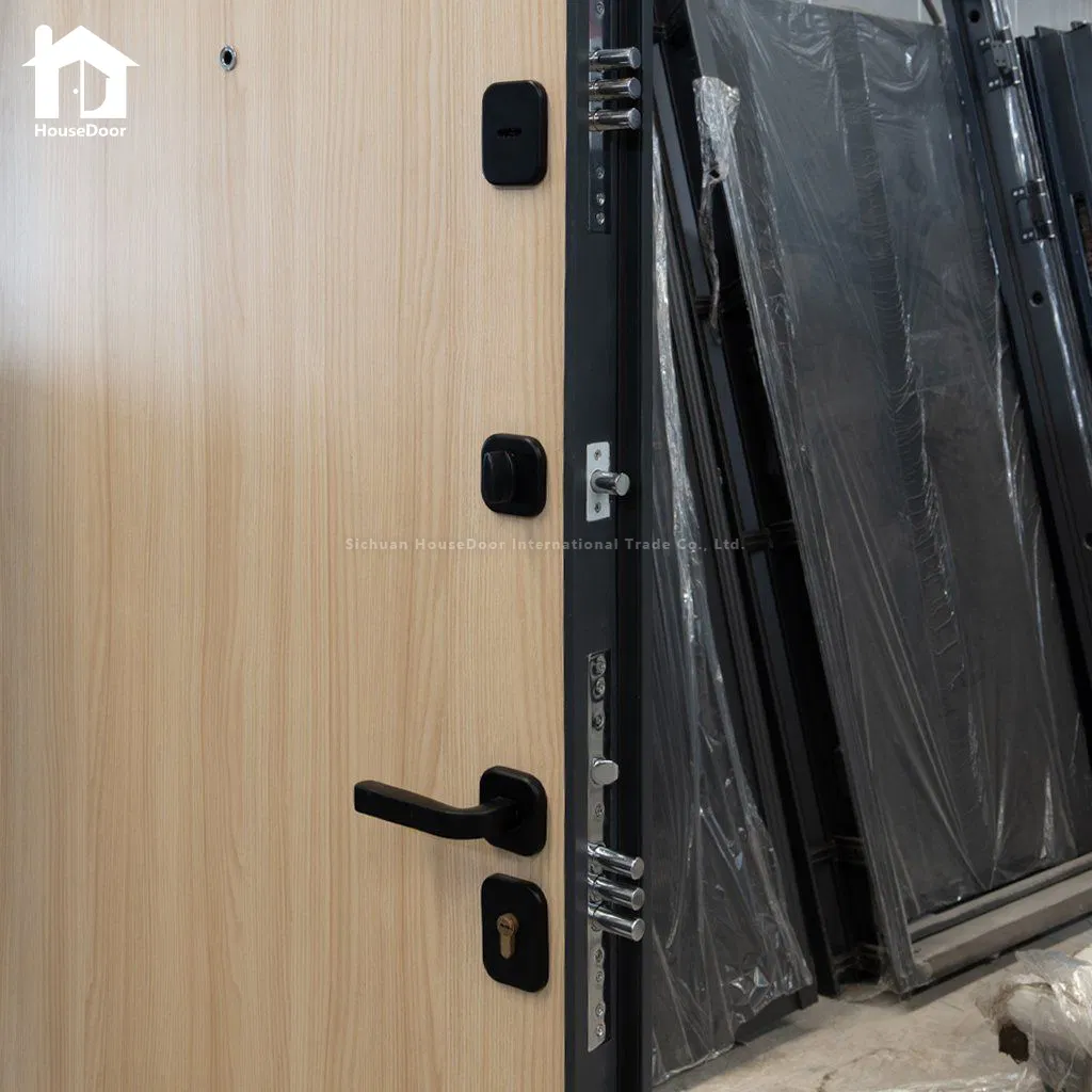 Steel-Wood Composite Security Door Wholesale, Steel-Front Wood-Back Dual-Lock Design, Anti-Theft Fireproof Entry Door, Project Custom From Mfr
