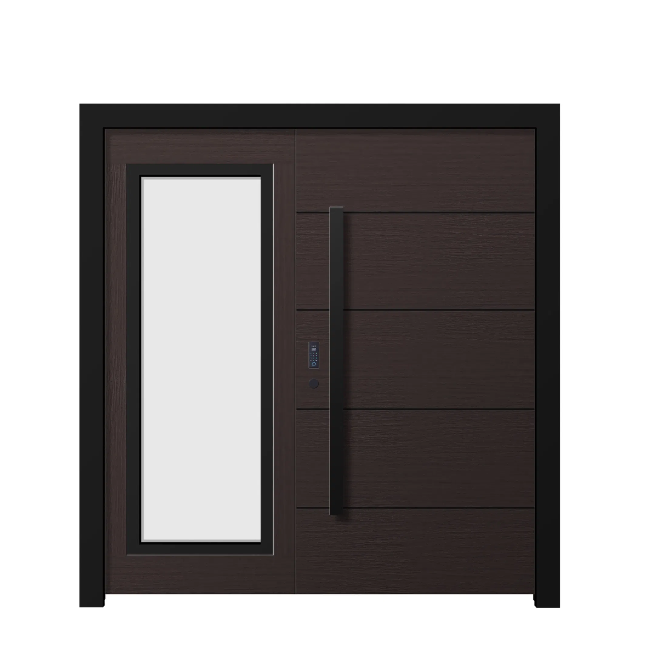 Architectural Glass Entrance Door with Steel Construction Modern Metal Door for Residential Commercial Use