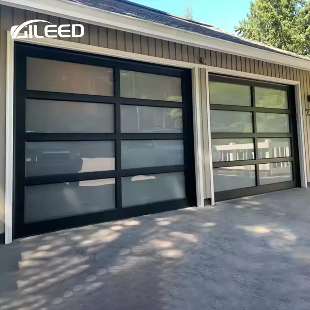 Gileed Customize Full View Automatic Elevated Garage Door with Aluminum Foam Panels