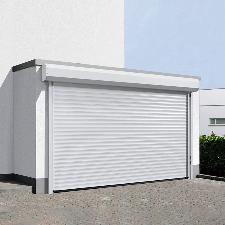 Wholesale Price Luxury Villa Flush Mount Batten Modern Grille Motor Automatic Black Aluminum Garage Door for House