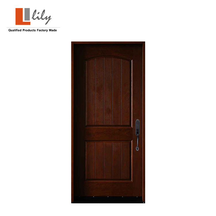 36 in X 80 in 2-Panel Smooth Fiberglass Prehung Front Exterior Door