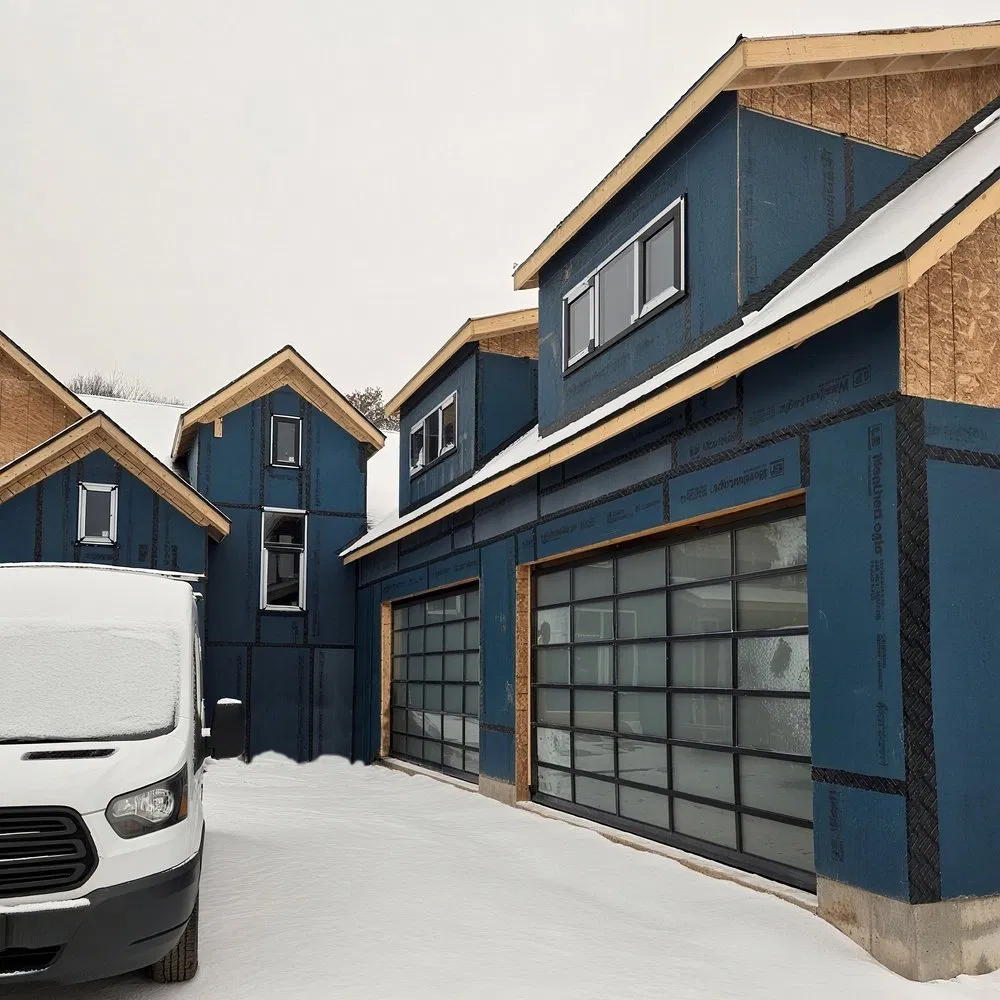 Electric Full Vision Glazed Sectional Aluminum Glass Garage Door for Private Garages