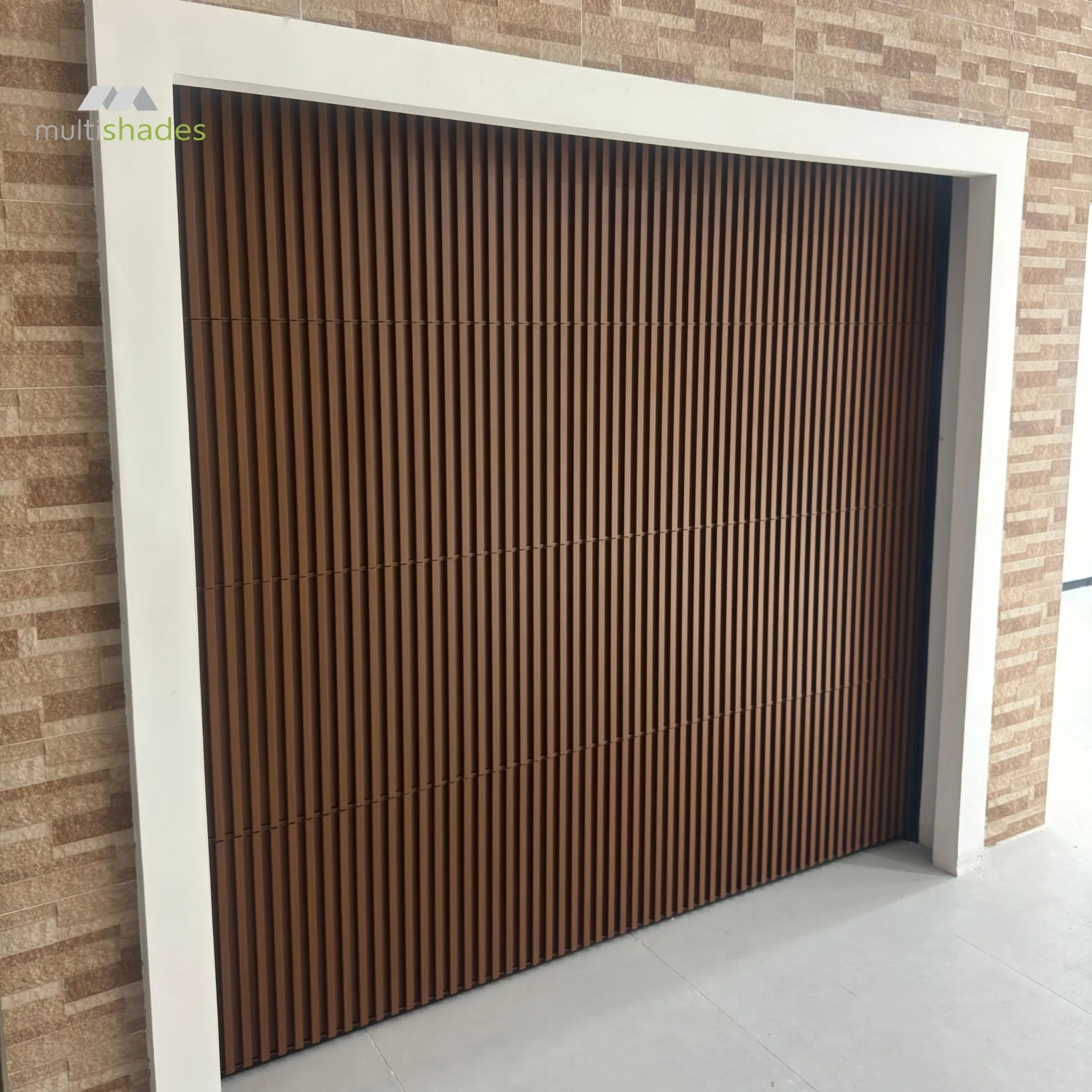 Multishades Automatic Electric Residential Vertical Garage Door Aluminum Modern Insulated Soundproof for Villas Residential