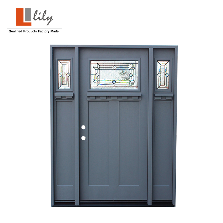 2021 Latest Exterior Doors in Fiberglass with Glass for Patio